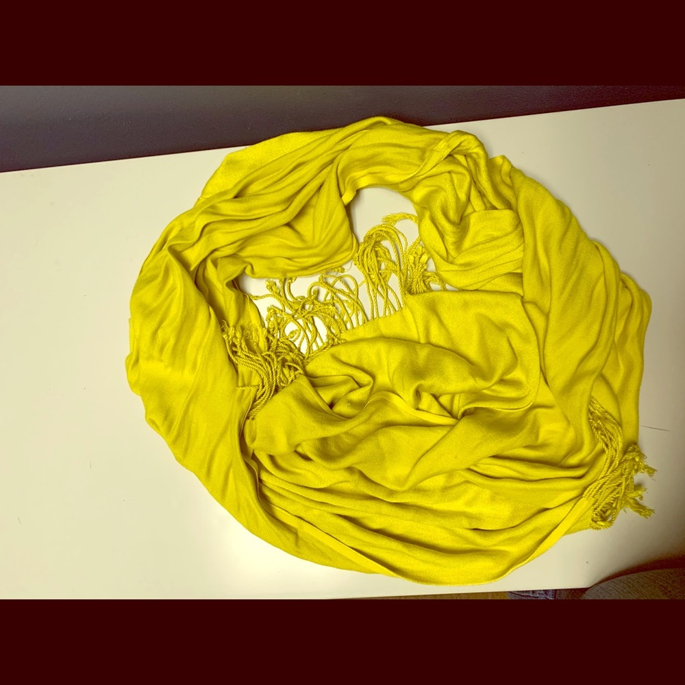 Lime green scarf